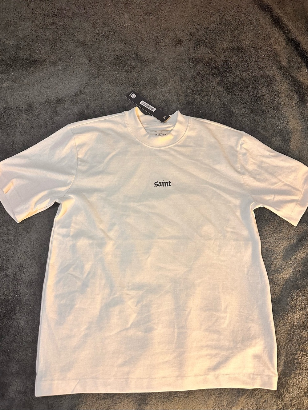 Saint Logo White Men's Short Sleeve Tee